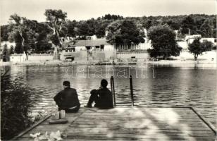 Sopron - 8 db MODERN városképes lap: Lenin körút, Hősi emlékmű, Tűztorony, Tómalom, strand, automobi...