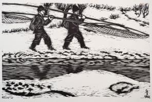 Gy. Szabó Béla: 25 fametszet. Bukarest, 1949, Állami Könykiadó. Művészeti mappa, hiányzik: 3., 5-7.,...