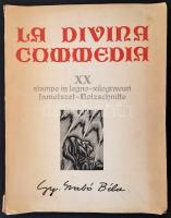 Dante Alighieri: La divina commedia. Kolozsvár, 1976, Dacia. Gy. Szabó Béla 20 db fametszetével. Kicsit sérült papírkötésben, egyébként jó állapotban.