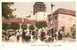 Split, Spalato; Marktplatz / market square, vendors