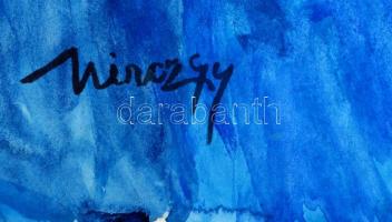 Hincz jelzéssel: Női portré. Akvarell, papír, 56×42 cm