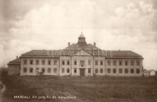 4 db RÉGI magyar városképes lap; Marcali, Vecsés, Bácsalmás, Kaposvár / 4 pre-1945 Hungarian town-vi...
