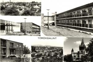 Törökbálint, szanatórium és autóbusz állomás - 7 db MODERN városképes lap / 7 modern postcards