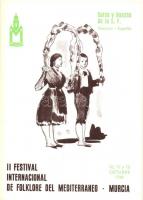 1969 Murcia, II Festival Internacional de Folklore del Mediterraneo - 14 modern folklore festival ad...