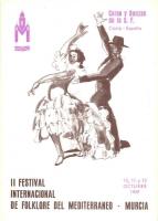 1969 Murcia, II Festival Internacional de Folklore del Mediterraneo - 14 modern folklore festival ad...