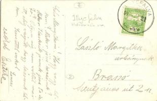 1915 Illyefalva, Ilieni; Falu híd, szintező geodéták / village bridge, leveling surveryors. photo