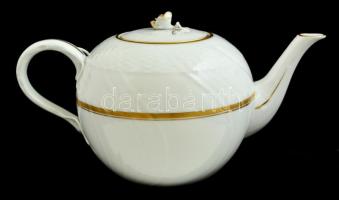 Herendi aranyozott teás készlet, kézzel festett, jelzett, hibátlan, hiányos, 7 db