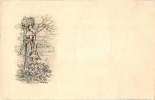 10 darabos RÉGI "Kossuth Paris" művészlap sorozat. Nem képeslap hátoldalú / 10 pre-1945 &q...