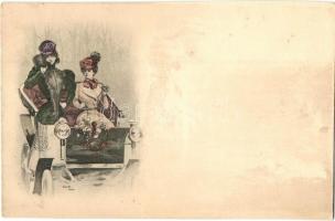 10 darabos RÉGI "Kossuth Paris" művészlap sorozat. Nem képeslap hátoldalú / 10 pre-1945 &q...