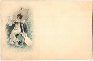 10 darabos RÉGI "Kossuth Paris" művészlap sorozat. Nem képeslap hátoldalú / 10 pre-1945 &q...