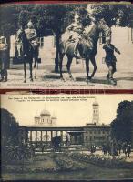 1915 Varsó az 1. világháborúban, 2 db képeslapfüzet 20 lappal / Warsaw in 1st world war, 2 postcard ...