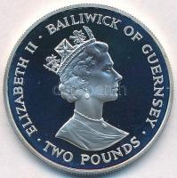 Gurnesey 1997. 2P Cu-Ni "Kis pávaszem" T:PP
Gurnesey 1997. 2 Pounds Cu-Ni "Emperor M...