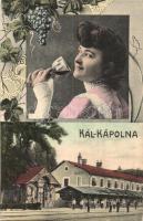 Kál-Kápolna - 2 db régi montázs képeslap / 2 pre-1945 montage postcards