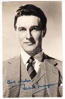 Terence Morgan (1921-2005) brit színész aláírása őt magát ábrázoló fotón