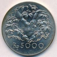 Indonézia 1974. 5000R Ag Orángután T:1,1- Indonesia 1974. 5000 Rupiah Ag Orangutan C:UNC,AU Krause KM#40