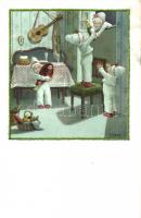 20 db használatlan Pauli Ebner szignós karácsonyi művészlap jó minőségben. M. Munk sorozat / 20 unus...