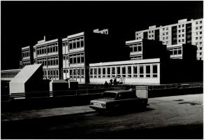 cca 1975 Gebhardt György (1910-1993) budapesti fotóművész hagyatékából 2 db feliratozott, vintage alkotás, az egyik kasírozva, 29x40 cm és 27x40 cm