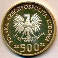 Lengyelország 1986. 500Zl Ag "Bagoly és fiókák" T:PP patina
Poland 1986. 500 Zlotych Ag &...