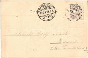 1899 Kovácspatak, Kovacov; Vasúti vendéglő. Stromf Ignácz kiadása / railway restaurant (EK)