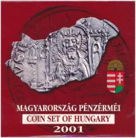 2001. 1Ft-100Ft (7xklf) forgalmi sor dísztokban, Magyarország pénzérméi sorozat T:BU  Adamo FO34