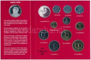 1994. 10f-200Ft (11xklf) forgalmi sor dísztokban, közte 1994. 200Ft Ag "Deák" T:PP
Adamo ...