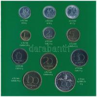 1995. 10f-200Ft (11xklf) forgalmi sor dísztokban, benne 200Ft Ag "Deák", "Magyarorszá...