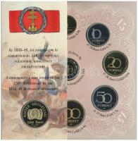 1998. 50f-200Ft (10xklf) forgalmi sor dísztokban + 1998. 100Ft alpakka "1848-1849. Szabadsághar...