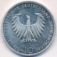 NSZK 1988D 10M Ag "Arthur Schopenhauer" T:1-(PP)
FRG 1988D 10 Mark Ag "Arthur Schope...