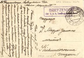 1918 SMS Viribus Unitis az Osztrák-Magyar Haditengerészet Tegetthoff-osztályú csatahajója / WWI Aust...