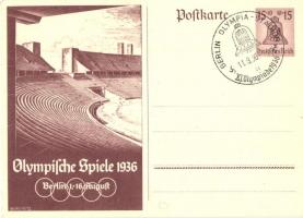 1936 Berlin, Olympische Spiele / Summer Olympics in Berlin, 15+10 Ga. So. Stpl s: Georg Fritz