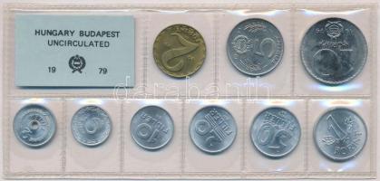 1979. 2f-10Ft (9xklf) érmés forgalmi sor fóliatokban T:1 Adamo FO12