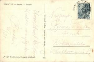 Rahó, Rakhiv - 2 db régi városképes lap, kétnyelvű pecséttel / 2 pre-1945 town-view postcards, bilin...