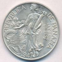 Panama 1947. 1B Ag "Vasco Nunez de Balboa" T:1-,2 
Panama 1947. 1 Balboa Ag "Vasco N...