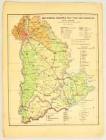 cca 1930-1940 A magyar glóbus, Csonka-Magyarország vármegyéinek atlasza, A Révai Irodalmi Intézet aj...