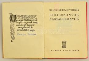 Baloghné Hajós Terézia: Kisasszonyok-nagyasszonyok. Fáy Dezső rajzaival. Bp.,[1940], Athenaeum. Kiad...