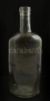 Dreher régi üveg palack, hibátlan, dugó nélkül, m: 27 cm