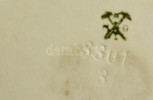 Pirkenhammer szecessziós figurális bögre, kézzel festett, jelzett, apró hajszálrepedéssel, m: 10 cm