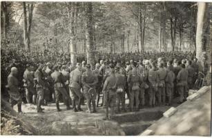 1917 Jassionov, 34. gyalogezred temetés közben / WWI K.u.K. military funeral of the Infantry Regiment Nr. 34. photo