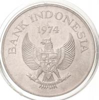 Indonézia 1974. 2000R Ag Jávai tigris T:1,1- Indonesia 1974. 2000 Rupiah Ag Javan tiger C:UNC,AU Krause KM#39