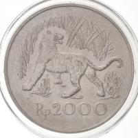 Indonézia 1974. 2000R Ag "Jávai tigris" T:1,1-
Indonesia 1974. 2000 Rupiah Ag "Javan...