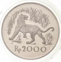 Indonézia 1974. 2000R Ag "Jávai tigris" T:1(PP)
Indonesia 1974. 2000 Rupiah Ag "Java...