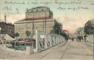 Fiume, Vasútvonal, híd, kikötő / railway, bridge, port. Lederer & Popper (EK)