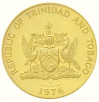 Trinidad és Tobago 1976FM 100D Au Madarak (6,21g/0.500) T:PP Trinidad and Tobago 1976FM 100 Dollars Au Flying Birds (6,21g/0.500) C:PP Krause KM#37