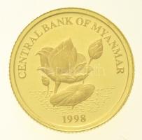 Mianmar 1998. 300K Au "A Tigris éve" (1,24g/0.999) T:1
Myanmar 1998. 300 Kyats Au "Y...