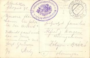 1915 Katonák marhafeldolgozás megkezdésekor / WWI K.u.k. military, soldiers starting the processing ...