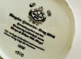 Ón fedeles matricás  korsó, hibátlan, jelzett, m: 27 cm