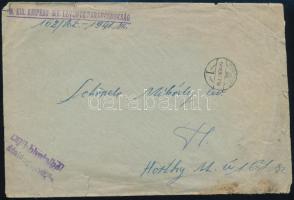 1941 Szigetújfalu, a kispesti katonai parancsnokság igazolása szabó részére leventesegéd tanfolyam e...