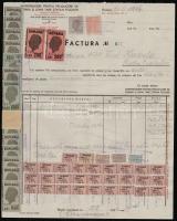 1946 Román számla számlailleték bélyeggel
