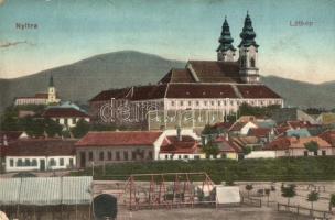 Nyitra, Nitra; üres piac tér / empty market square (r)