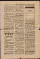 1937 Mezőtúr és vidéke. Ötvenharmadik évfolyam, 22. szám. Szerk.: Dr. Sylvester Lajos. Mezőtúr, Mező...